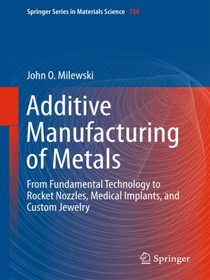 cover image of Additive Manufacturing of Metals